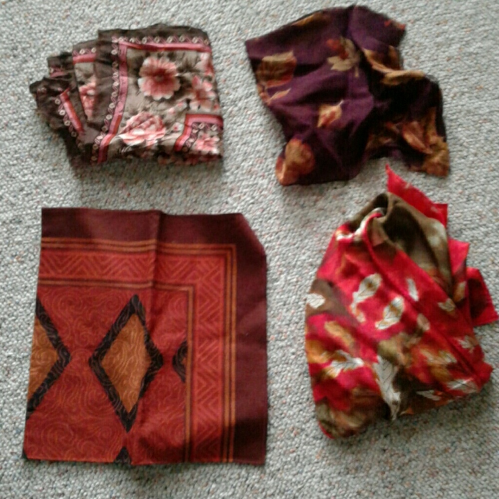 4 scarves